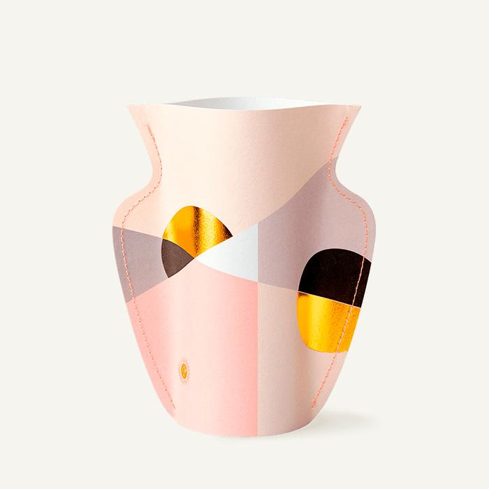 Mini Pink Sienna Paper Vase