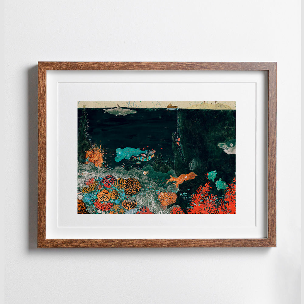 Moby Dick Among Corals Giclée Print A3