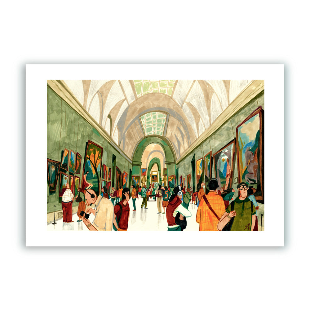 Prado Museum Interior Giclée Print A4