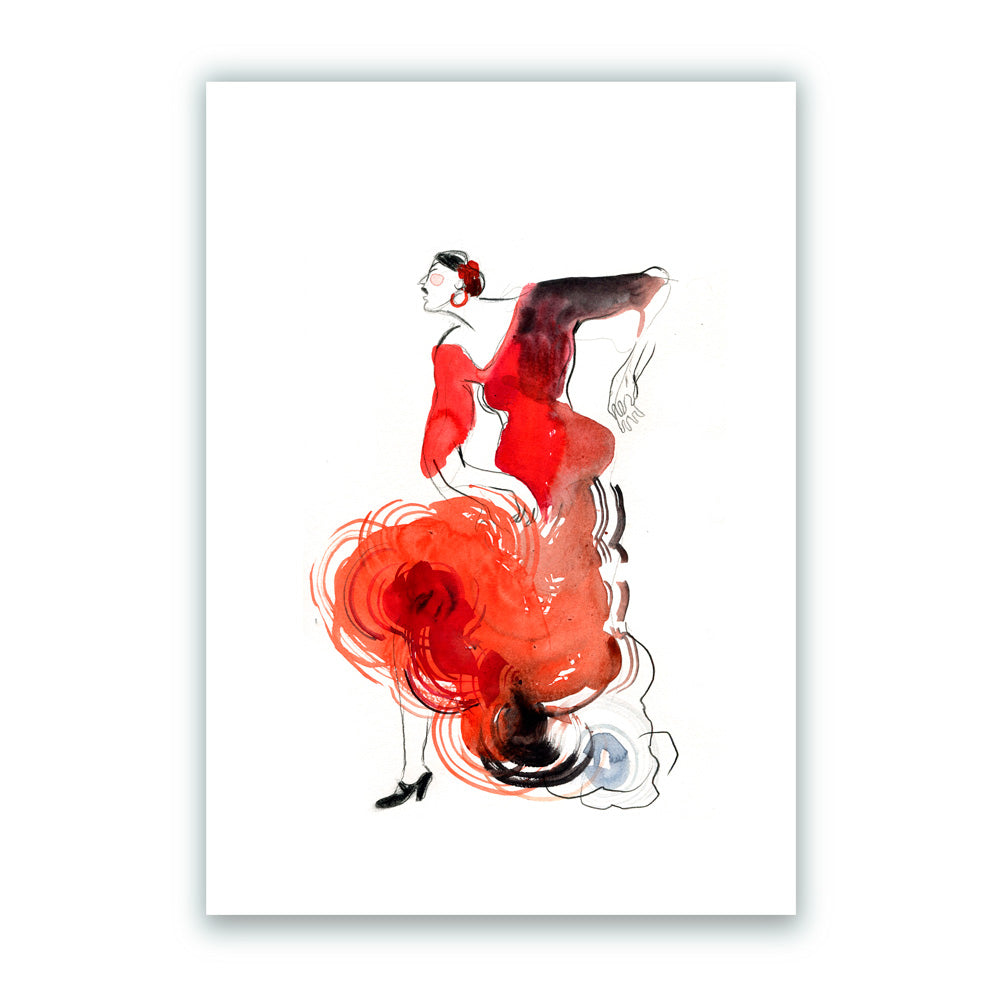 Muy Flamenca Impresión Giclée A4