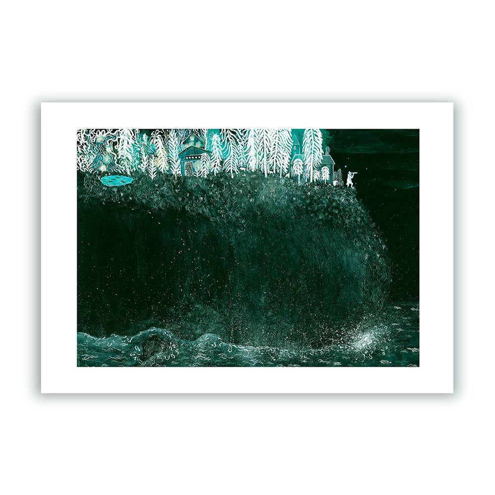 Moby Dick Isla Impresión Giclée