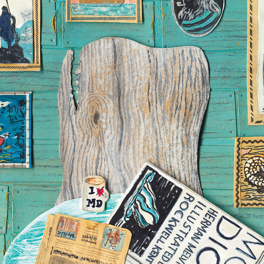 Moby Dick and Ahab Wall Impresión Giclée