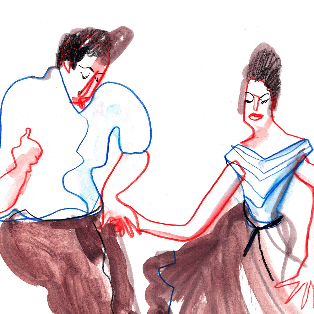 Mod Dancing Giclée Print