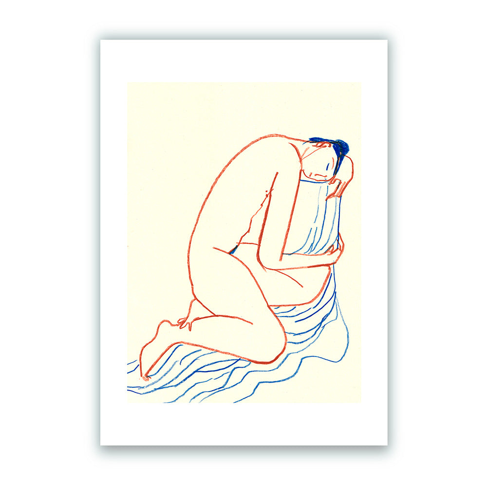 Model in Japanese style Impresión Giclée
