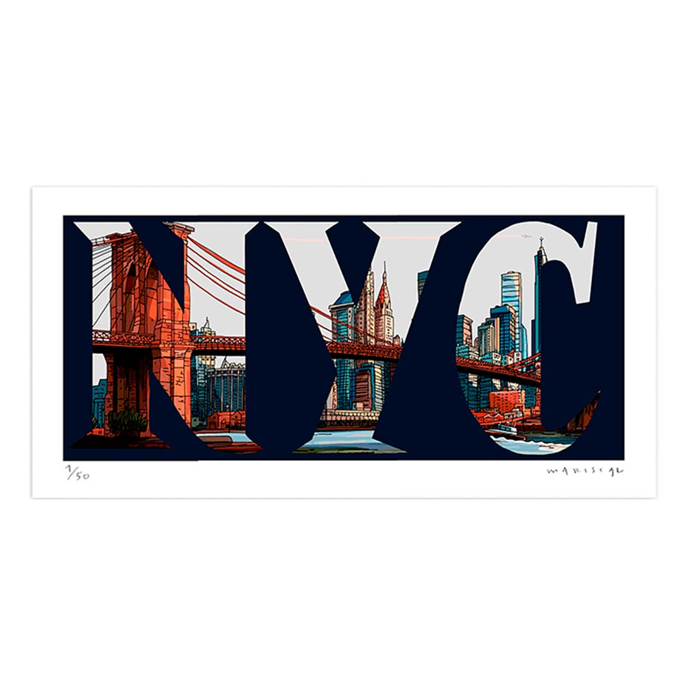 Panoramic New York City Fine Art Print 80x40