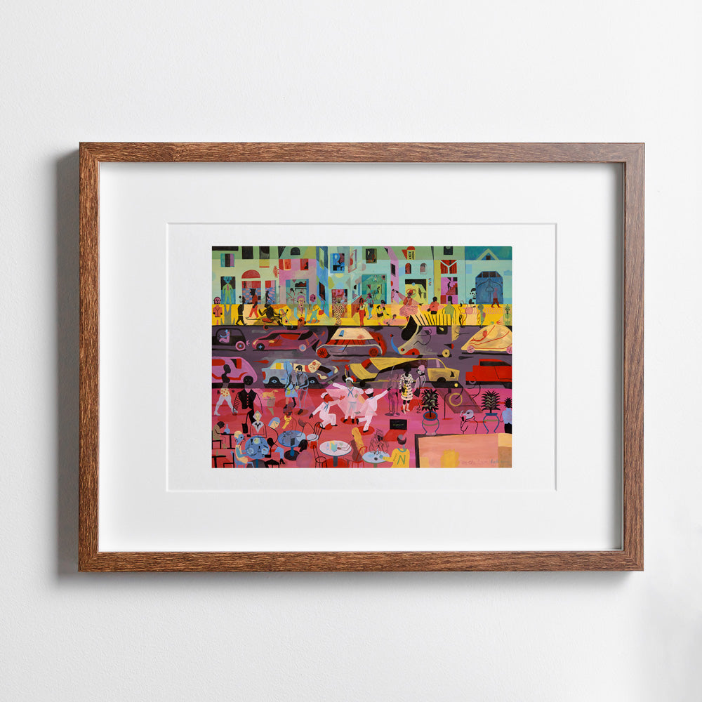 On the Town Impression Giclée A3
