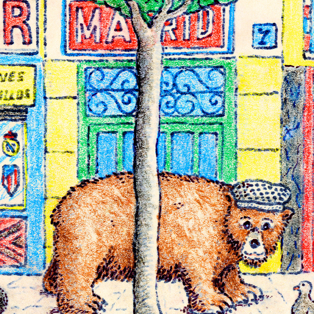 Oso Chulapo Impresión Giclée