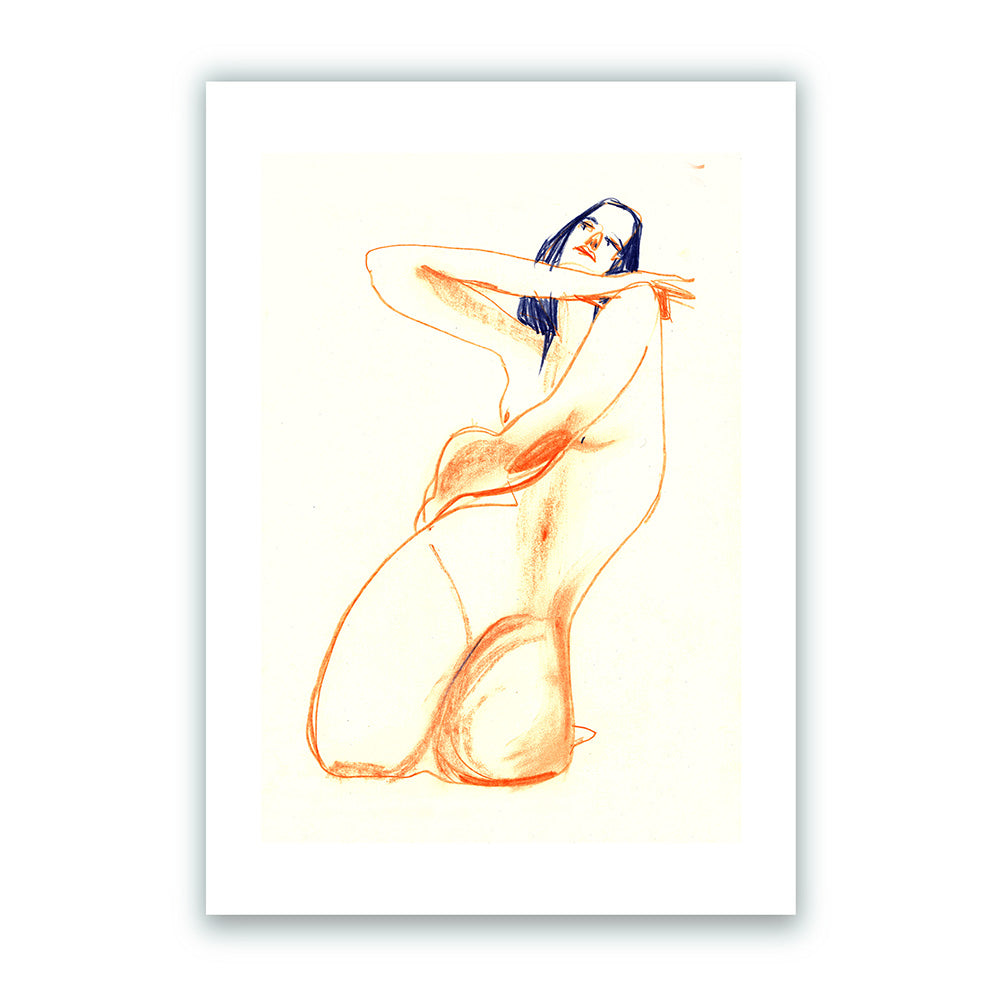 Orange Model Impresión Giclée