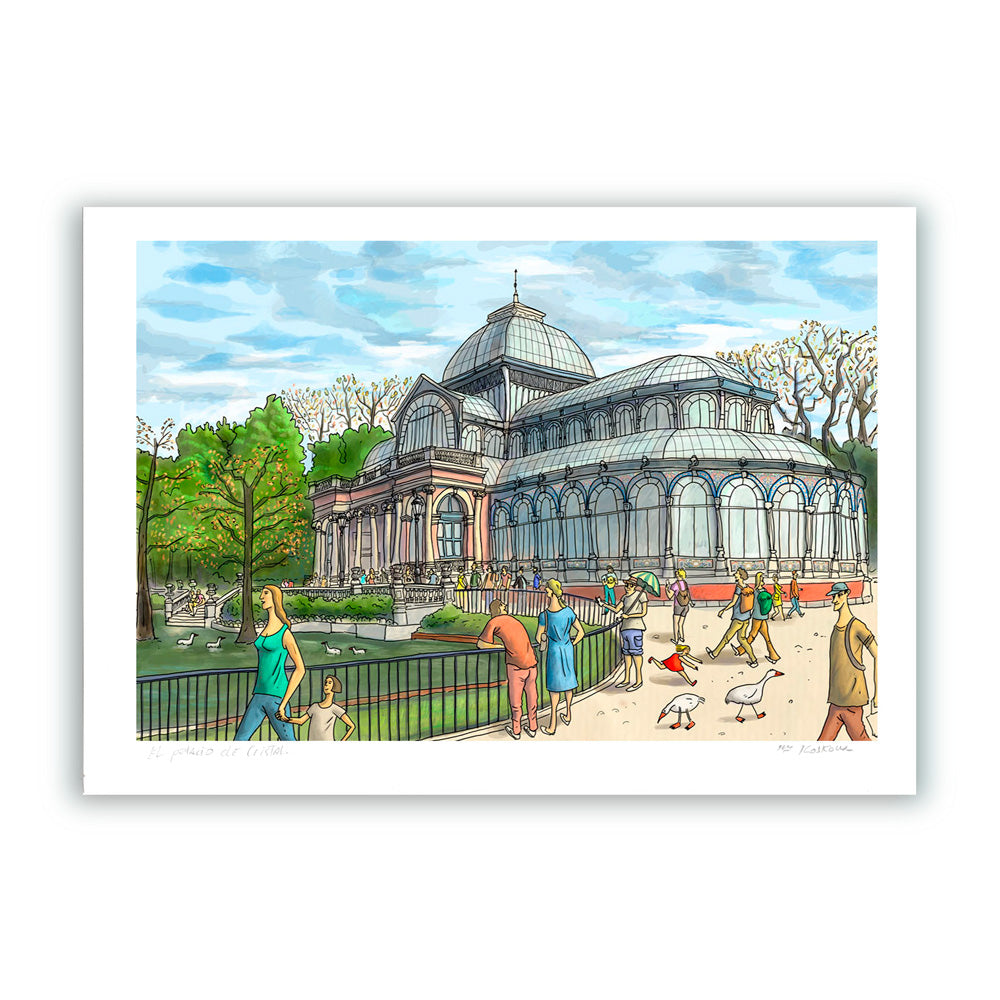 Palacio de Cristal Impresión Giclée