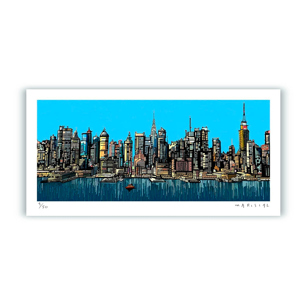 Vue panoramique de New York - Estampe d'art