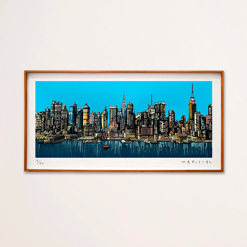 Vue panoramique de New York - Estampe d'art