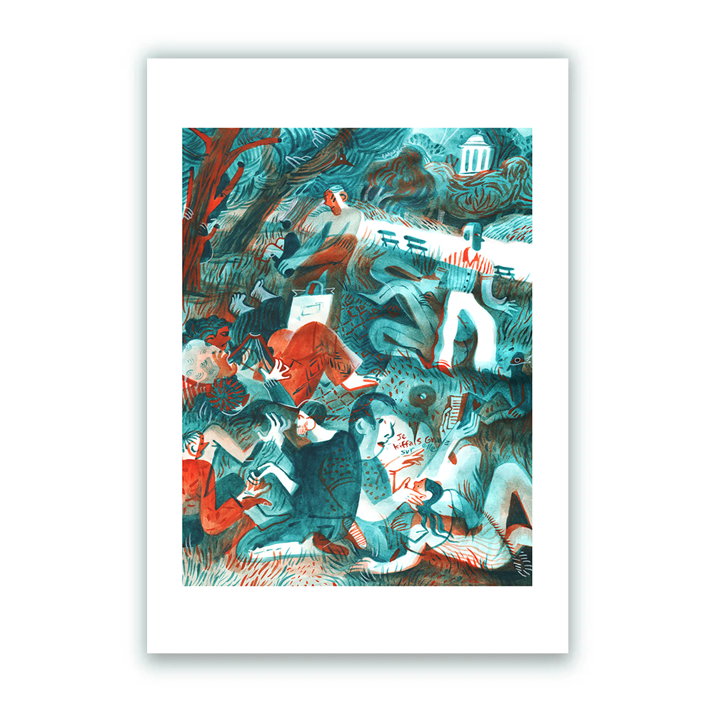 Parc des Buttes Chaumont Impresión Giclée