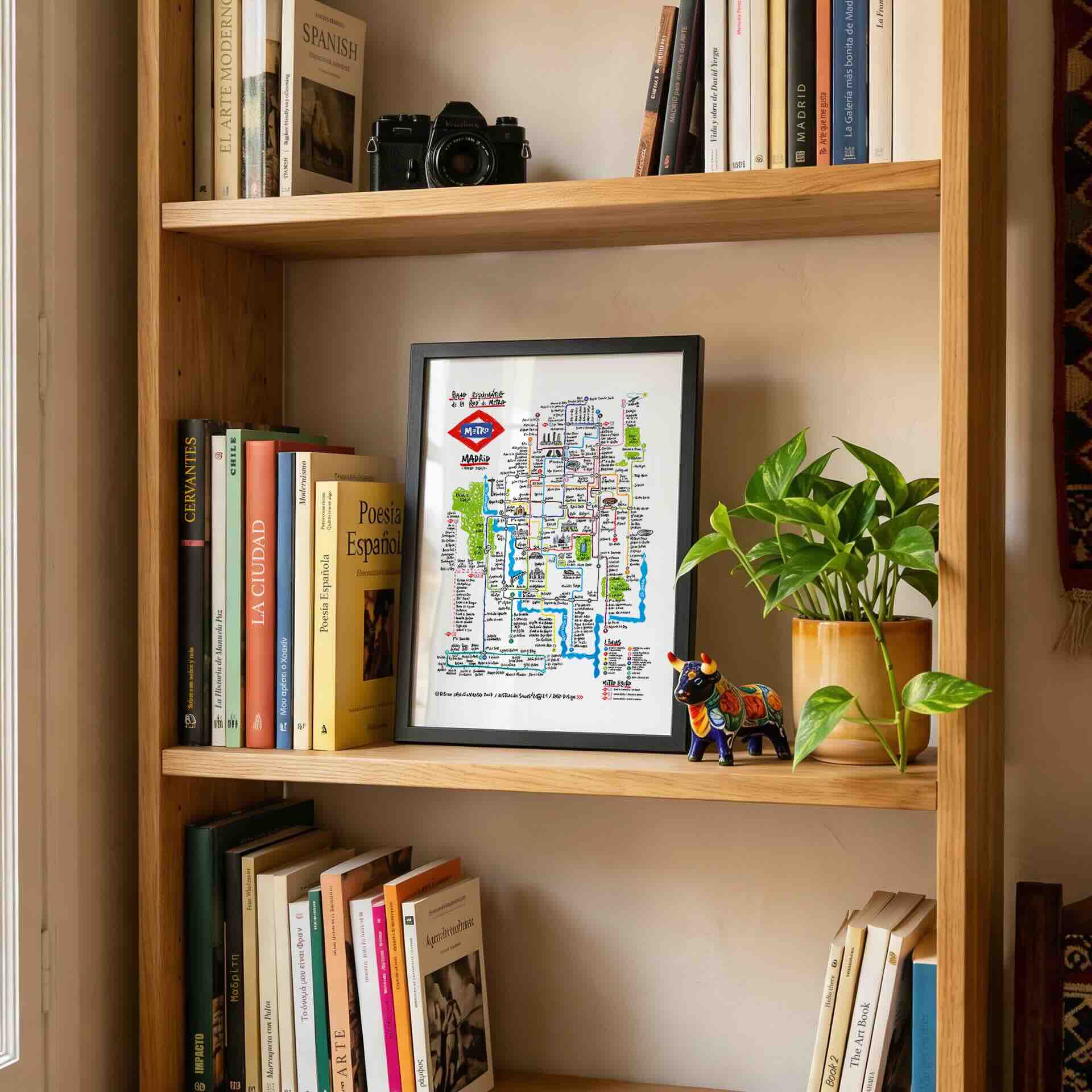 Plano de Metro Madrid Giclée Print