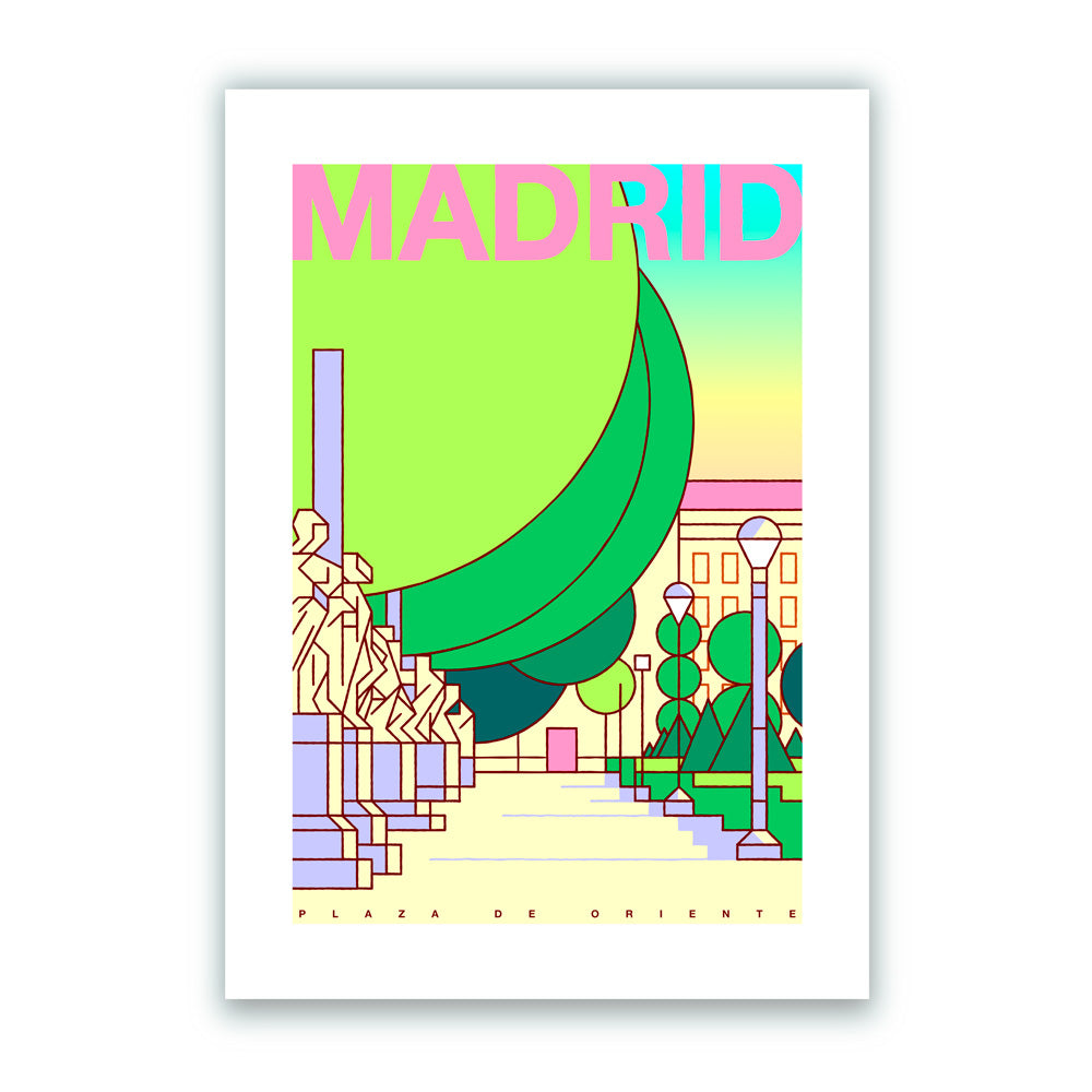 Plaza de Oriente Letras Giclée Print