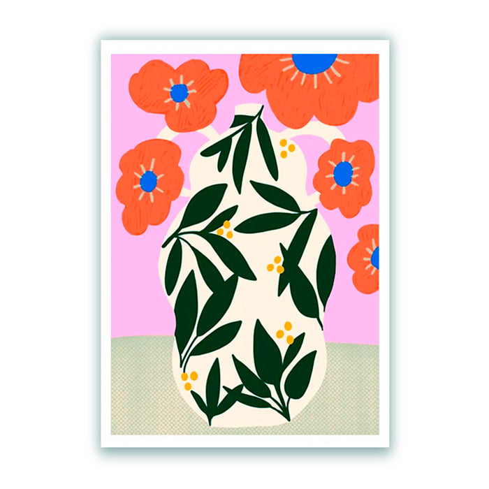 Poppy Pot Digital Print A4