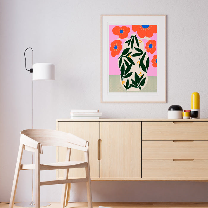 Poppy Pot Digital Print A3