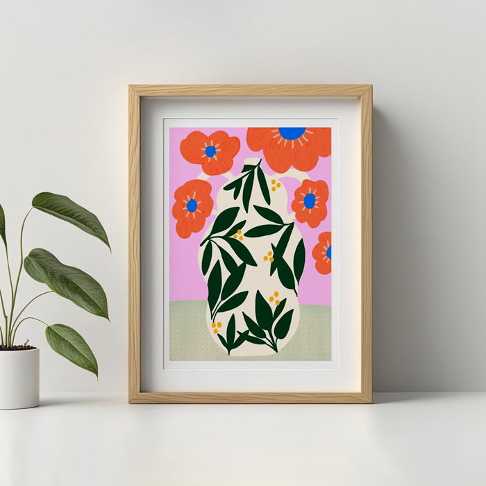 Poppy Pot Digital Print A4