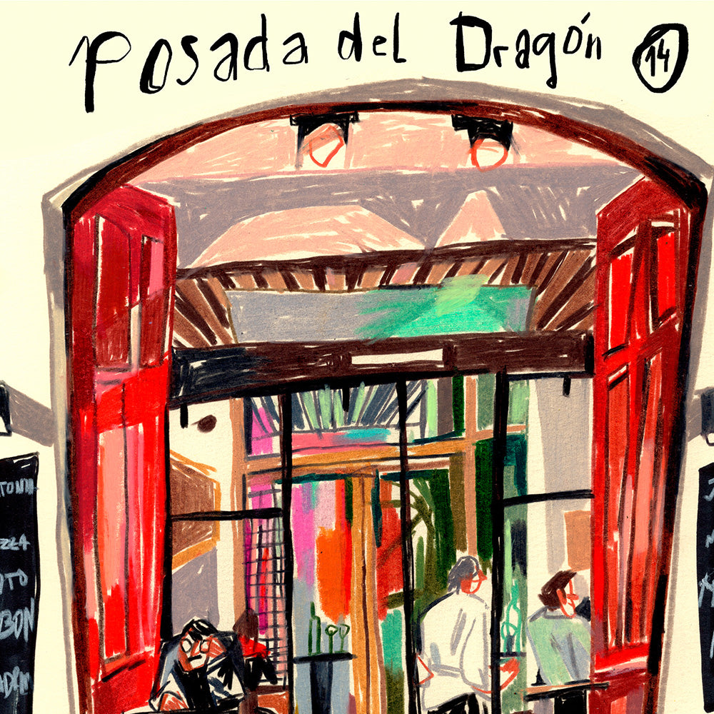 Posada del Dragón Impresión Giclée