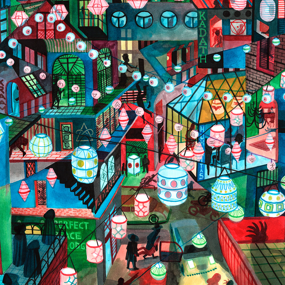 Secret Society Street Levels Giclée Print A4