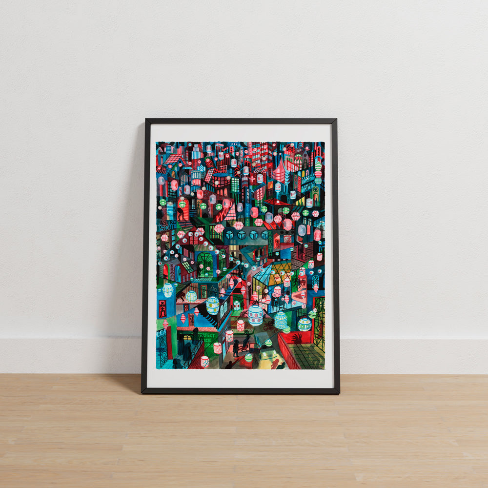 Niveaux de rue de la société secrète Giclée Print