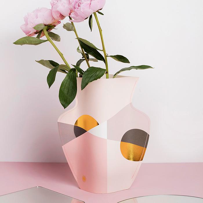 Pink Sienna Paper Vase