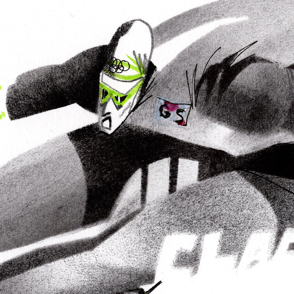 Speed Skater Impresión Giclée