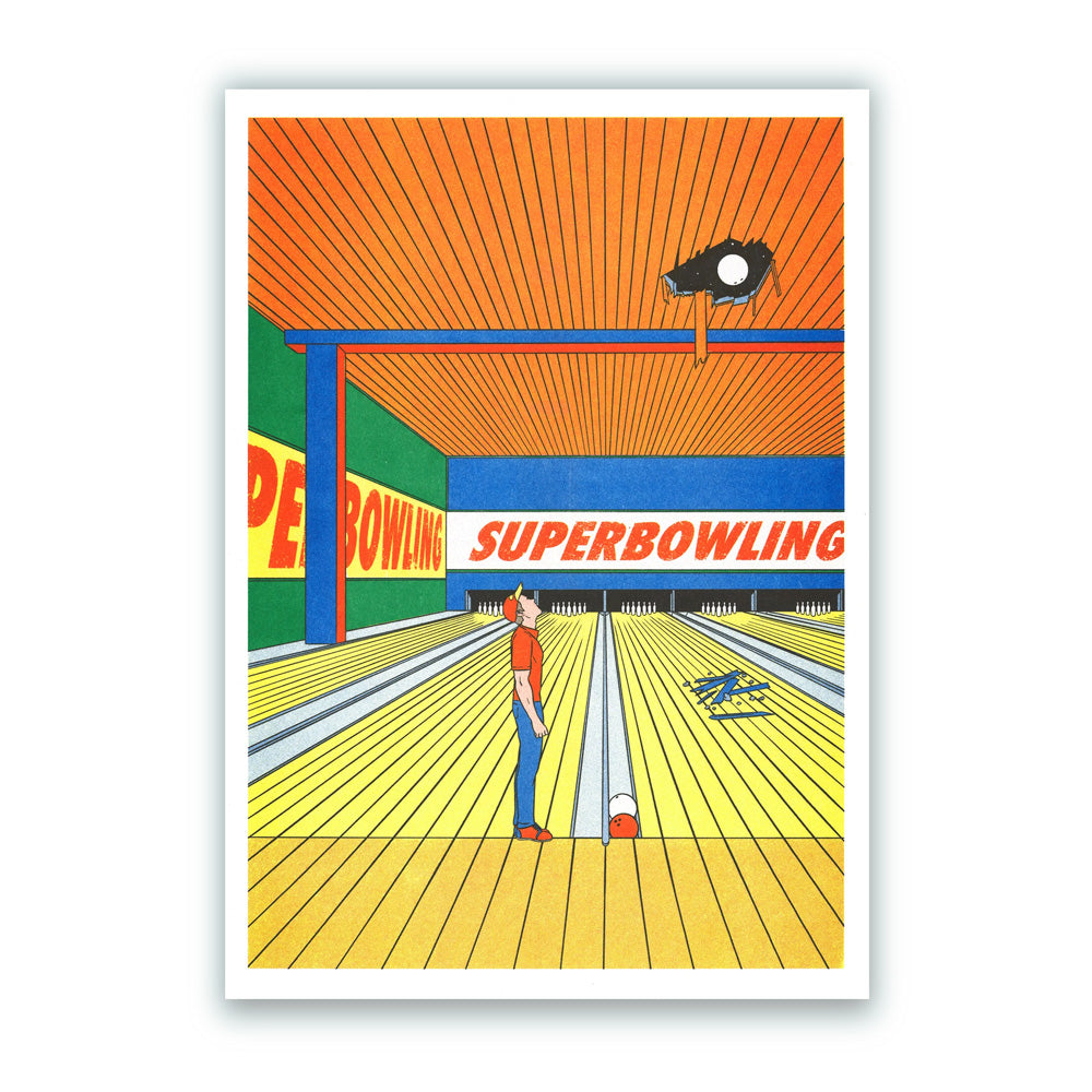 Super Bowling Risograph A3