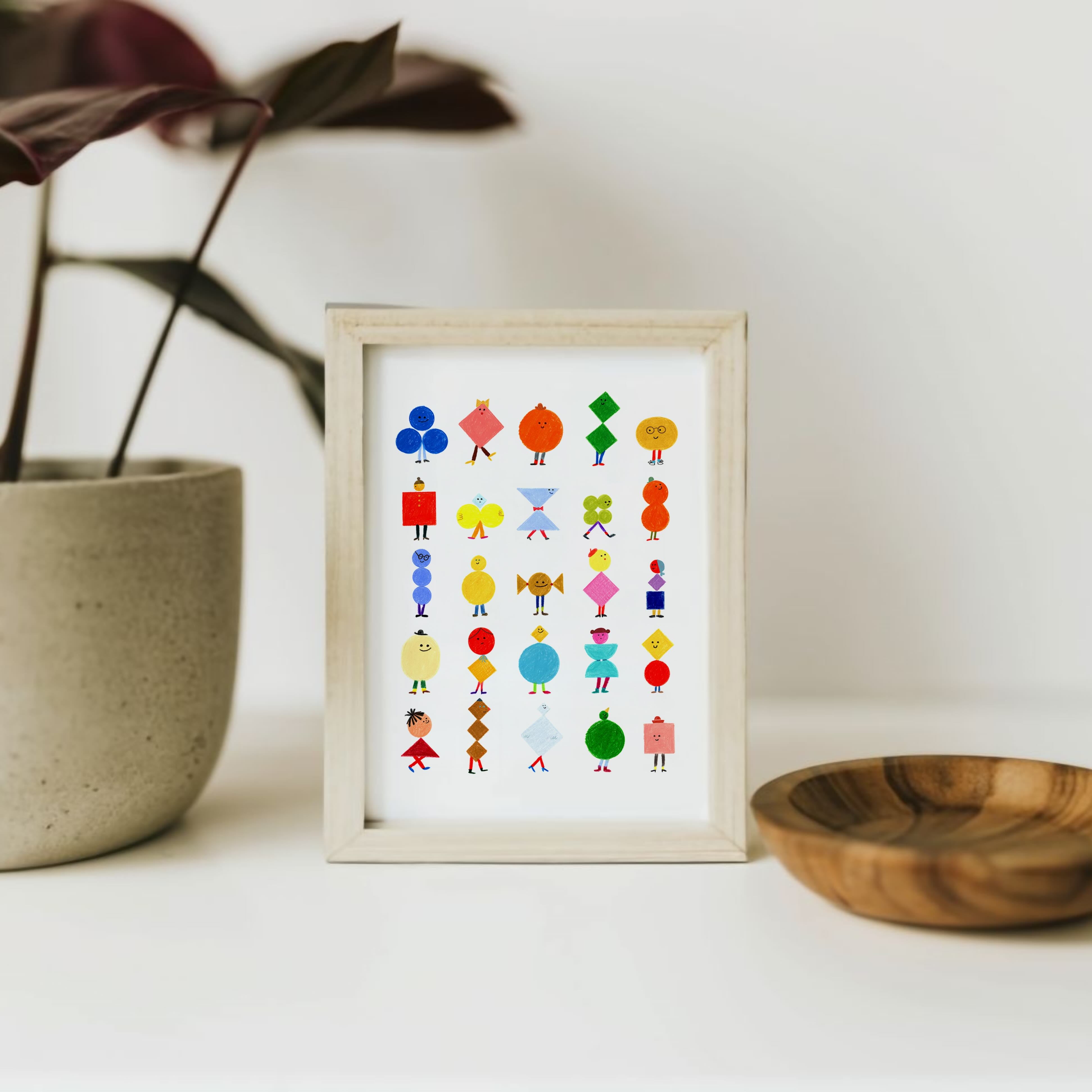 Shapies Giclée Print