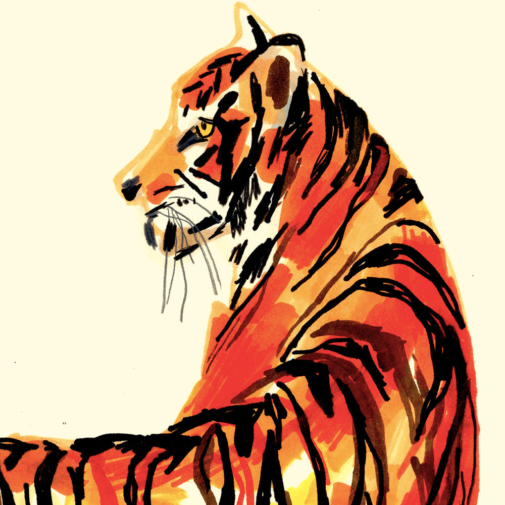 Tiger Impression Giclée A3