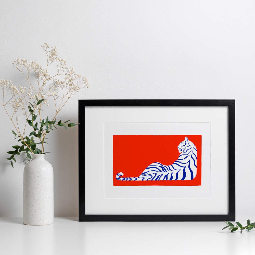 Tigre Impresión Giclée A4