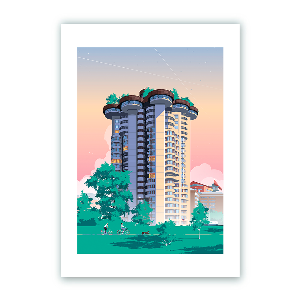 Torres Blancas Impresión Giclée