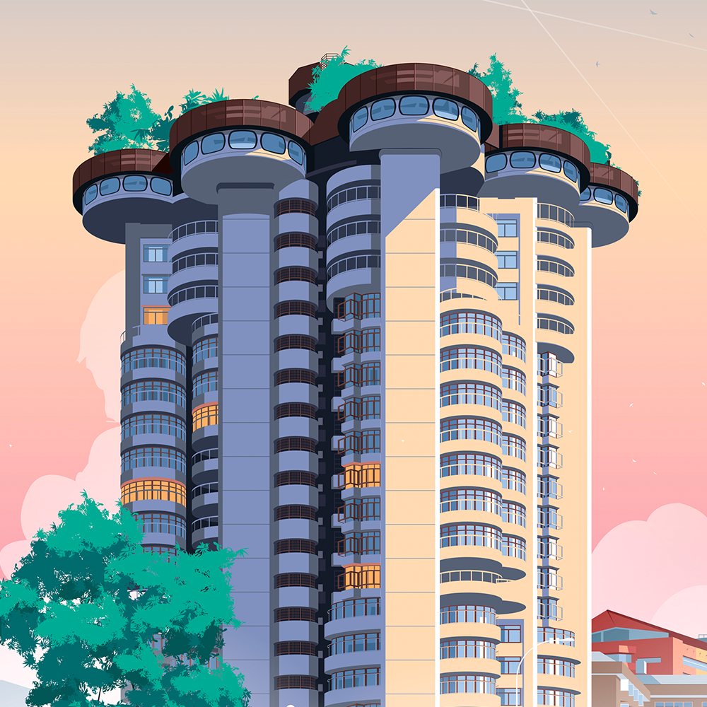 Torres Blancas Impresión Giclée