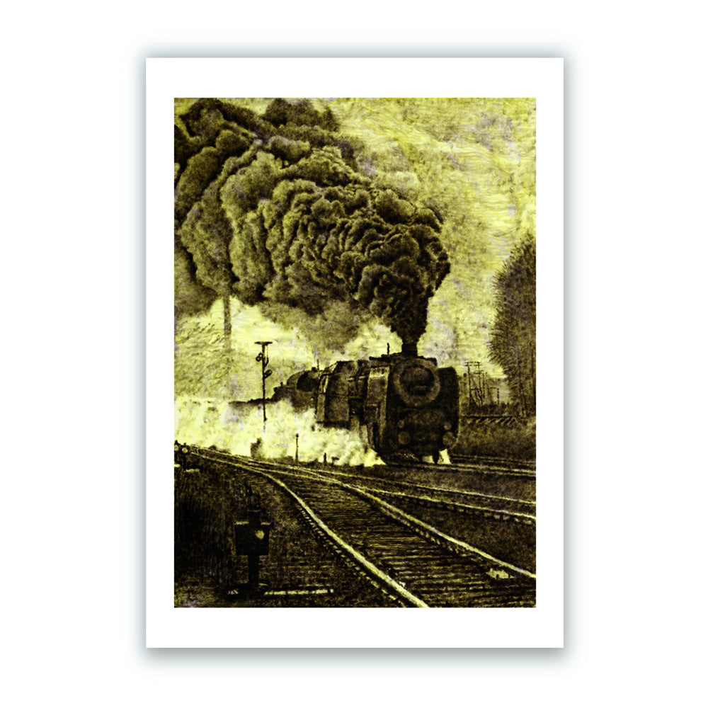 Train Giclée Print A5