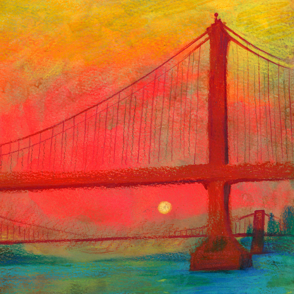 Two Bridges Impression Giclée A4