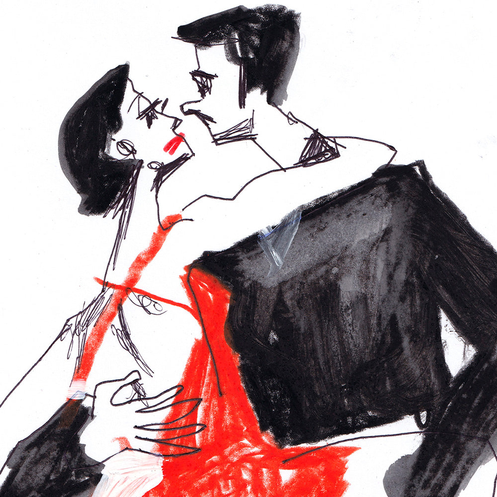 Tango Dancing Impresión Giclée