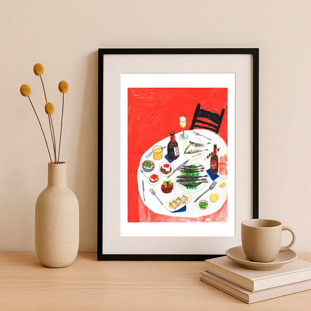 Cette impression giclée de janvier