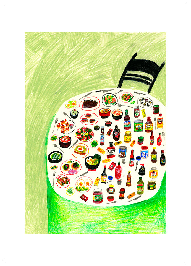 The sauce and its dance party Giclée Print