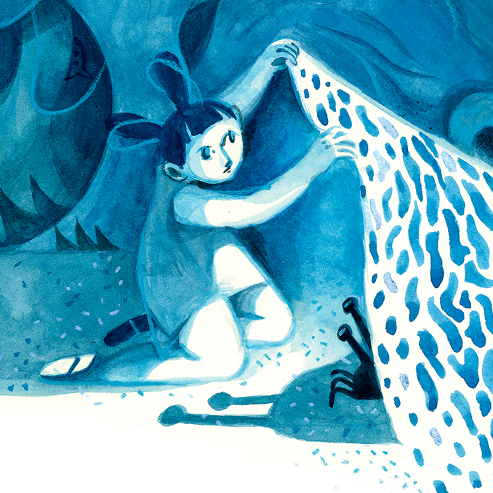 Under the Sea Blanket Impresión Giclée