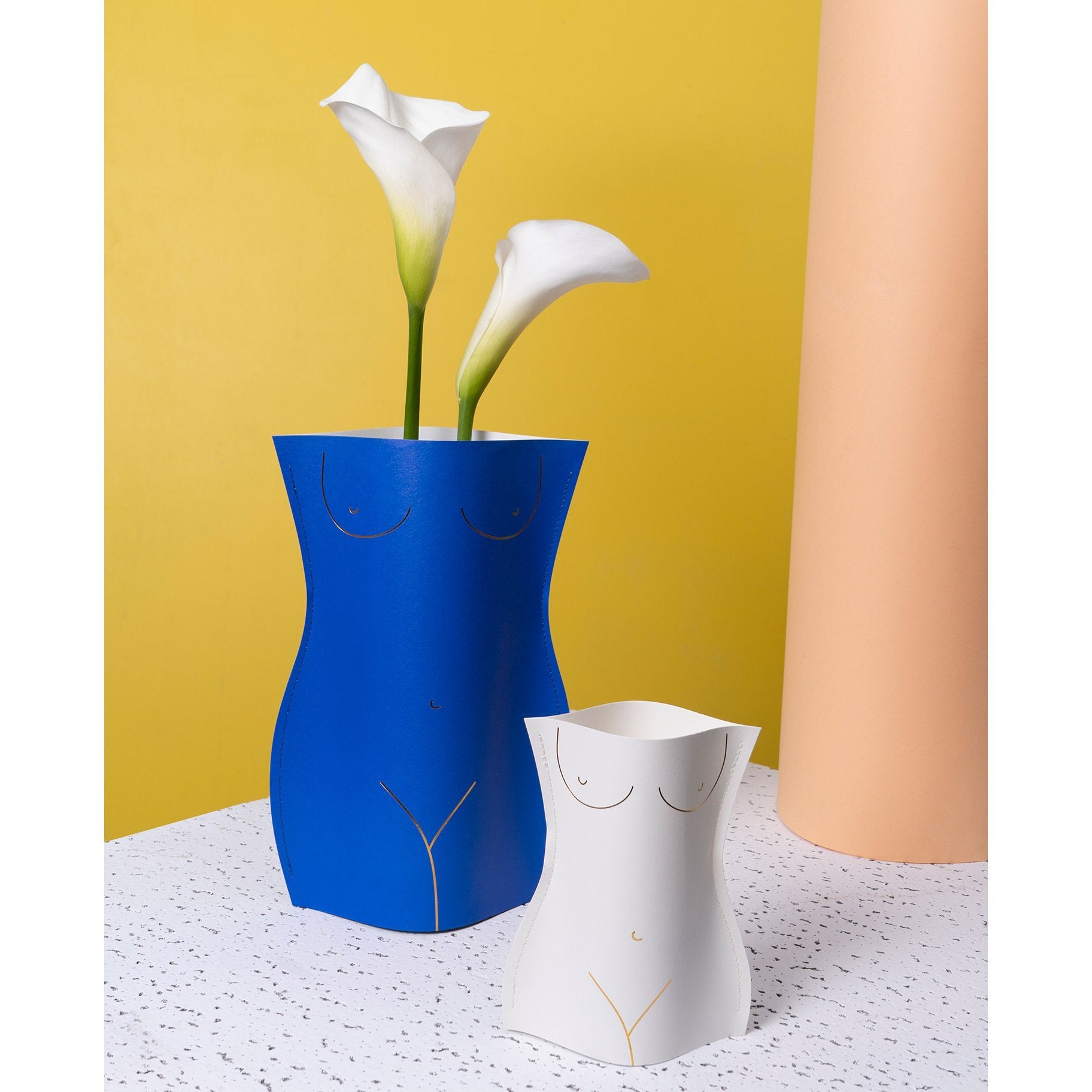 Blue Venus Paper Vase