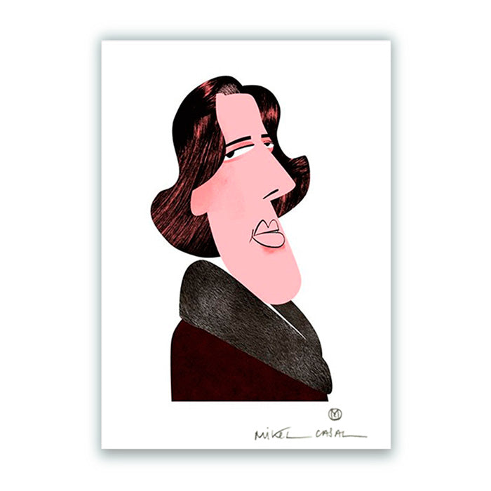 Oscar Wilde Impresión Giclée A5