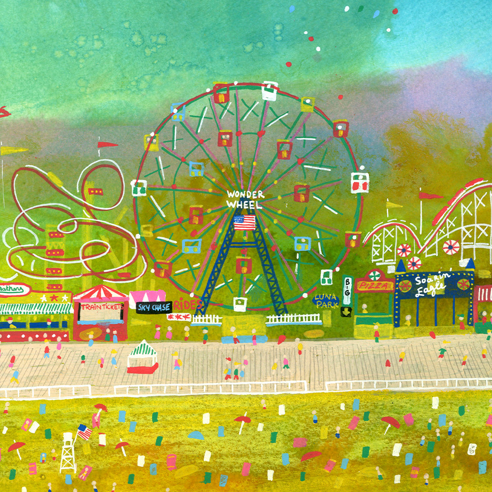 Wonder Wheel Impression Giclée A4