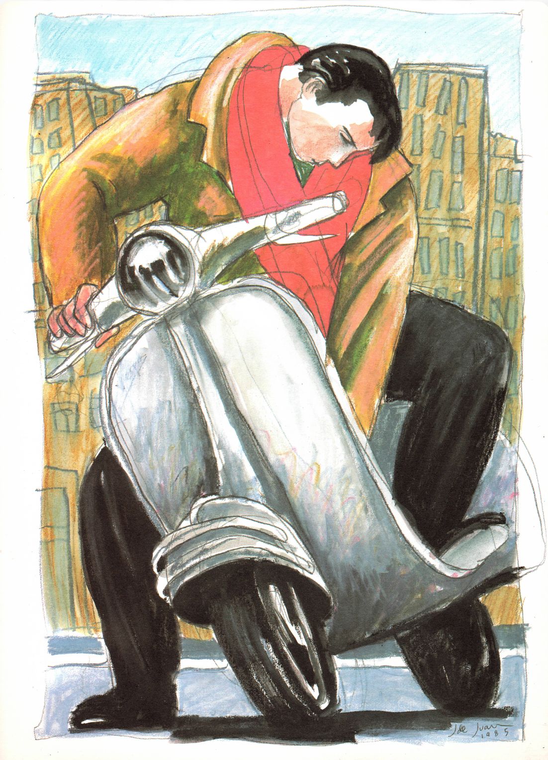 Vespa Impresión Giclée