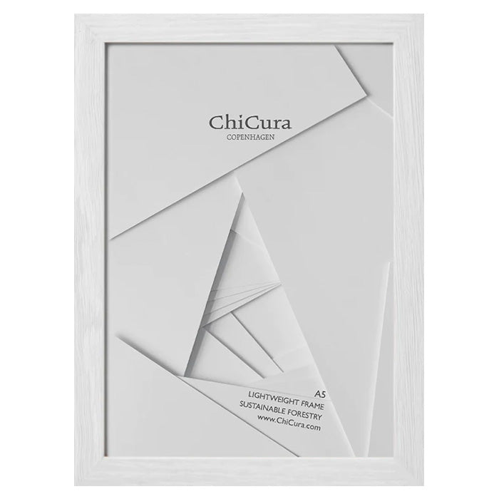 Wooden Frame A5 Glass White