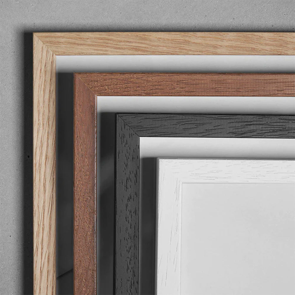 Wooden Frame 40x40 Glass Oak