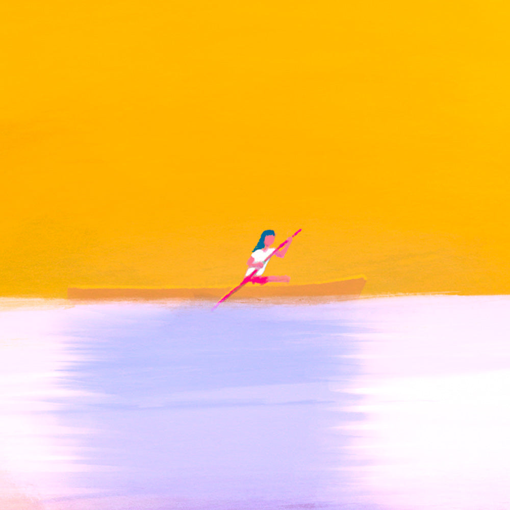 Yellow Boat Impresión Giclée