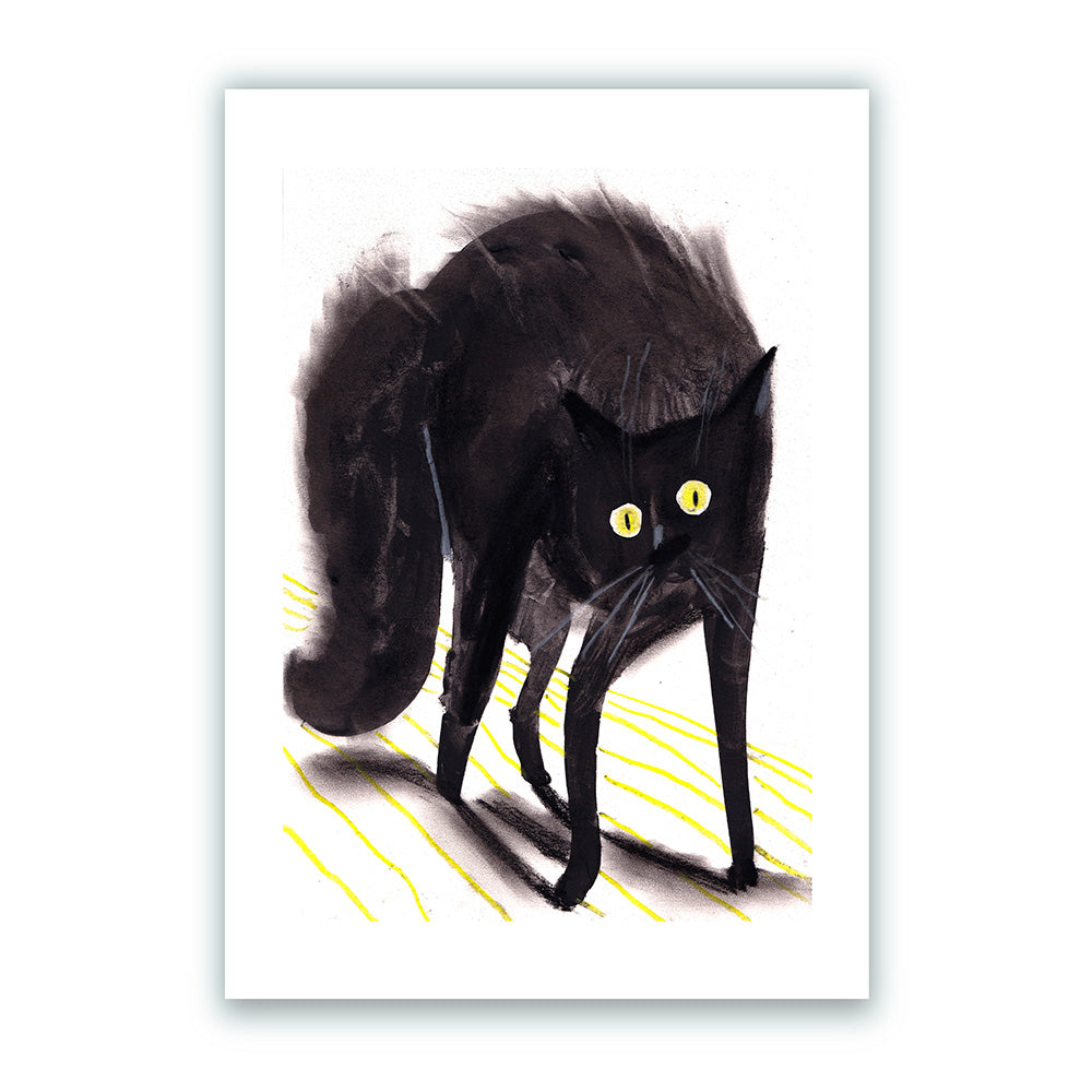 Black Cat Giclée Print