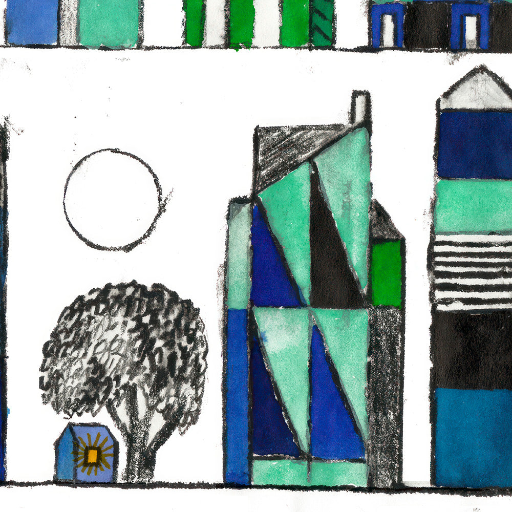 Ville Nocturne Impression Giclée