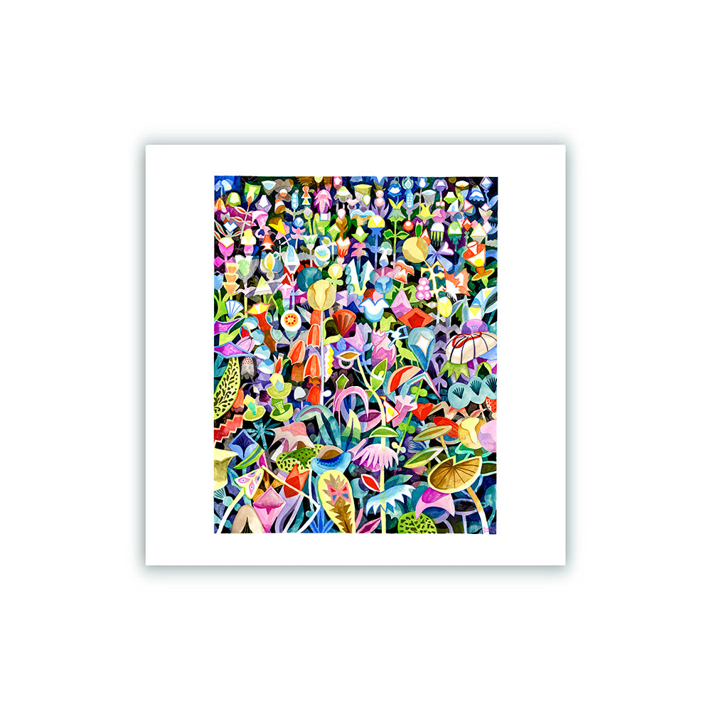 Fleurs Insectes Giclée Print