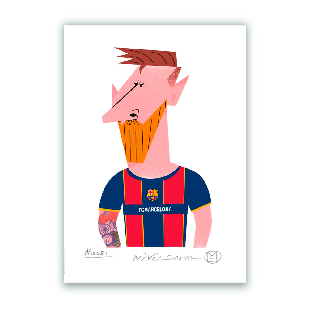 Messi Barcelona Giclée Print