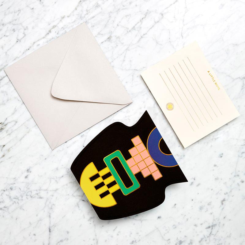 Mini Black Temple Paper Vase